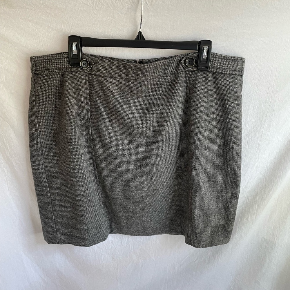 LOFT Charcoal Mini Skirt